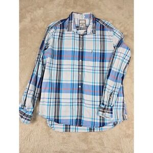INDIAN TERRAIN Mens XL Plaid Long Sleeve‎ Button Down Shirt Authentic Jeanswear
